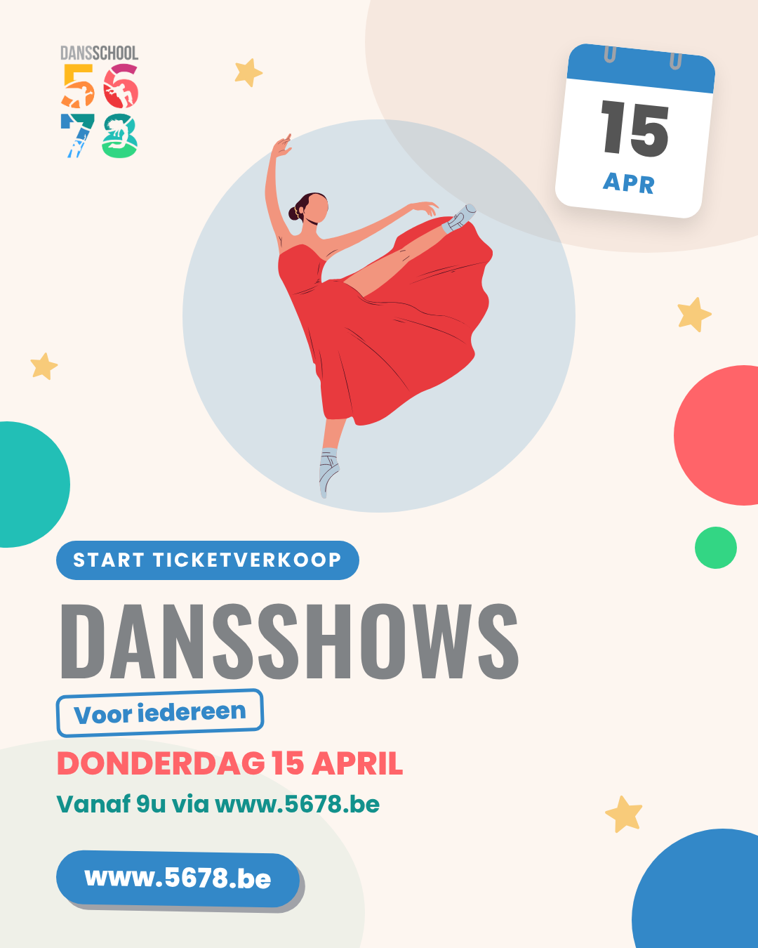 5678 ticketverkoop dansshows iedereen