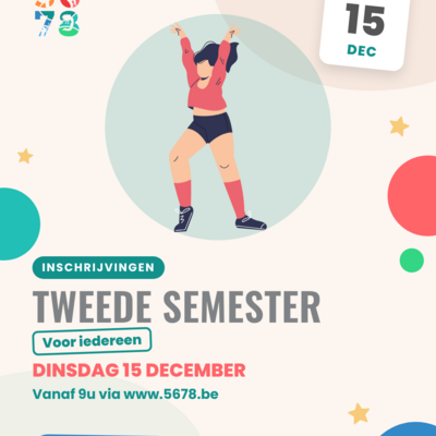 5678 inschrijvingen tweede semester iedereen