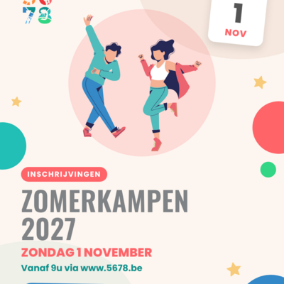 5678 inschrijvingen zomerkampen 2027
