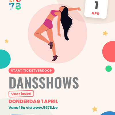 5678 ticketverkoop dansshows leden