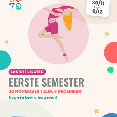 5678 laatste lesweek eerste semester